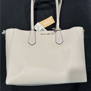 Michael Kors Cream Leather Tote
